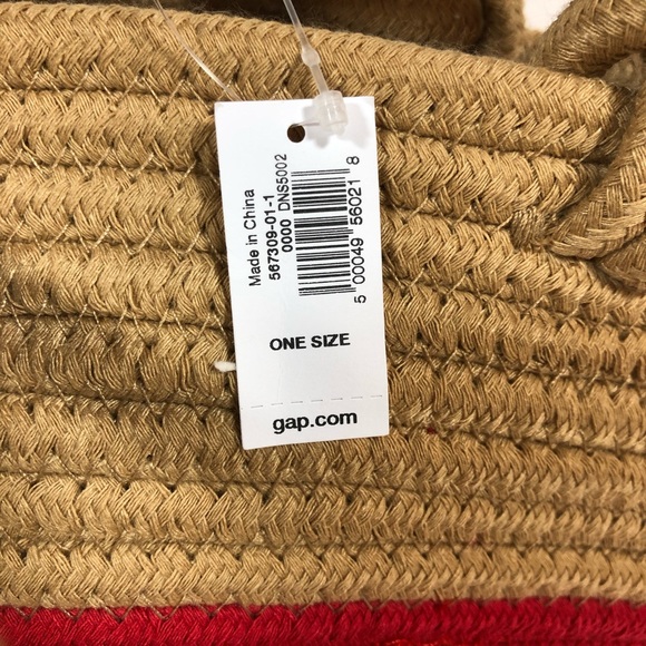 Gap Crossbody Red Color Block Open Boho Bag Small - Picture 3 of 6